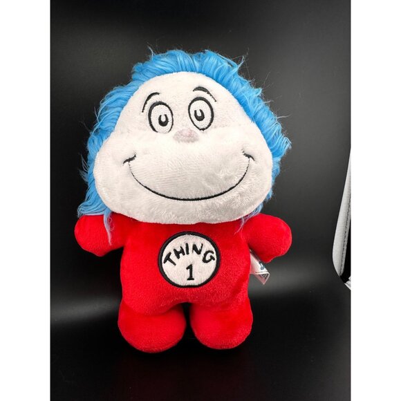 Plush Aurora 2021 Reversible Thing 1 2 Dr. Seuss Cat in Hat 9” Stuffed Animal - Picture 2 of 13
